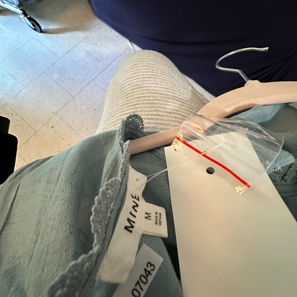 MINE TEAL/ AQUA BLOUSE - Picture 2 of 3